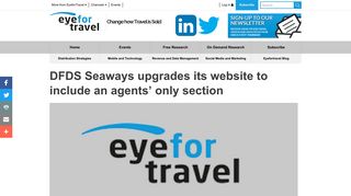DFDS Seaways upgrades its website to include an agents' only ...