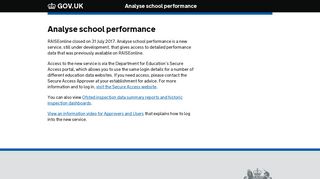 Analyse school performance - GOV.UK