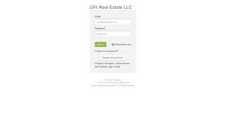 DFI Real Estate LLC - Sign in