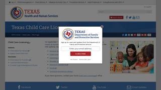 DFPS - Texas Child Care Licensing (CCL)