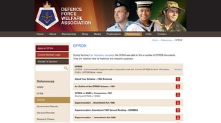 DFRDB | DFWA Defence Force Welfare Association
