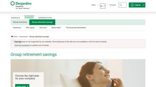 Group retirement savings - DFS - Desjardins Life Insurance