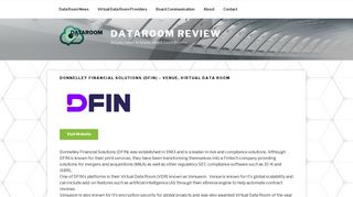 RR Donnelley Venue Data Room - Dataroom Review