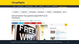 Get connected: Your guide to airport Wi-Fi at 25 US airports ...