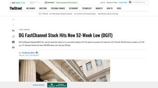 DG FastChannel Stock Hits New 52-Week Low (DGIT) - TheStreet