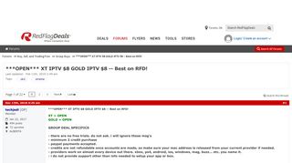 GOLD IPTV $8 or XT $8 -- CHEAP! - RedFlagDeals.com Forums