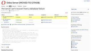 Bug #905257 “The server can't recover from a database failure” : Bugs ...