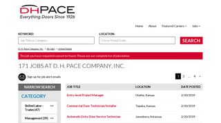 Jobs at D. H. Pace Company, Inc.
