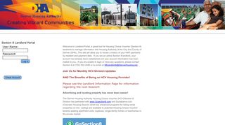 Login Page - Denver Housing Authority