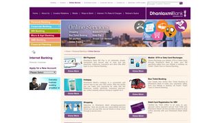 Online Service - Dhanlaxmi Bank