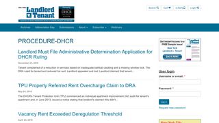 PROCEDURE-DHCR - Landlord v. Tenant