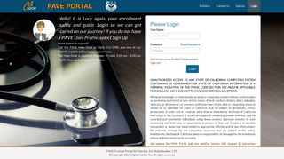 PAVE Provider Portal