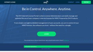 DHI Internet License Portal: Home