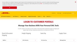 Login to Customer Portals and Tools | DHL | United Arab Emirates