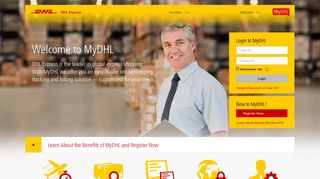 MyDHL offers solutions for shipping, tracking, billing and more. Sign ...