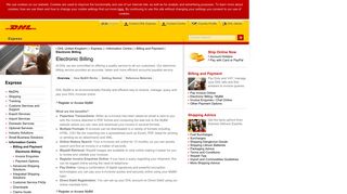 DHL | Electronic Billing | English - DHL United Kingdom