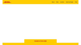 Search for Jobs - DHL | Careers