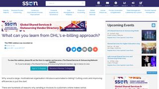 What can you learn from DHL's e-billing approach? | The Shared ...