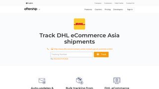 DHL eCommerce Asia Tracking - AfterShip