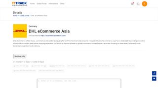 DHL eCommerce Asia Tracking | Global postal | 17TRACK