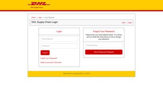 Login - DHL Supply Chain Jobs