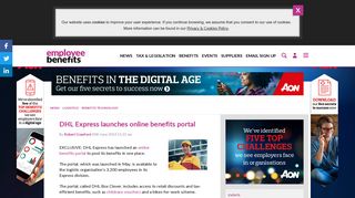 DHL Express launches online benefits portal - Employee Benefits