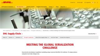 Pharma Supply Chain Security | DHL Supply Chain | Argentina