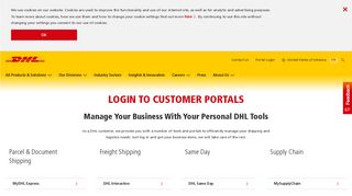 Login to Customer Portals and Tools | DHL | United States of America