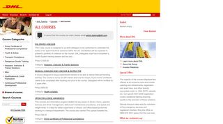 DHL Training - All Courses