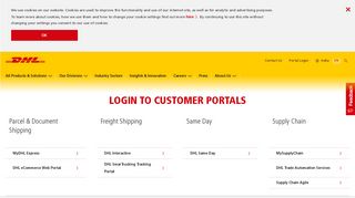 Login to Customer Portals and Tools | DHL | India - DHL Express