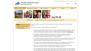 myD-H | Patients & Visitors | Cheshire Medical Center / Dartmouth ...