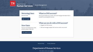 DHS Access Management - TN.gov