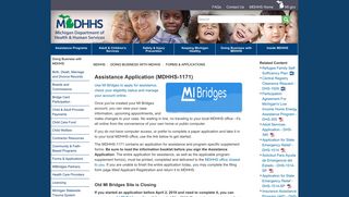 MDHHS - Assistance Application (MDHHS-1171) - State of Michigan