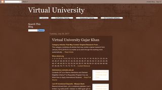 Virtual University: Virtual University Gujar Khan