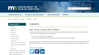 Careers at the Department of Human Services / Minnesota ...