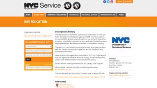 DHS Education - NYC Service