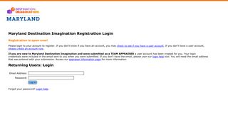 Maryland Destination Imagination Registration Login