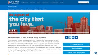 City and County of Denver Jobs