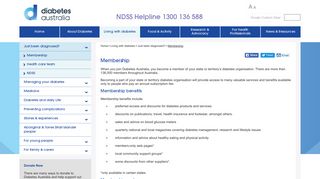 Membership - Diabetes Australia