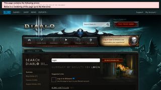 Login - Diablo III