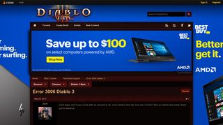Error 3006 Diablo 3 - Technical Support - Blizz Tracker - DiabloFans