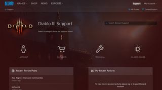 Diablo III - Blizzard Support - Blizzard Entertainment