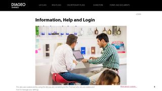 Information, Help and Login | Diageo Shares