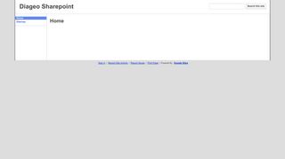 Diageo Sharepoint - Google Sites