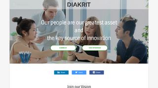 DIAKRIT - Our people are our greatest asset and the key source of ...