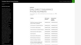 Dial Direct: Customer Service Contact Number, Helpline: 0344 412 ...