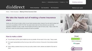 Home Insurance Claims | Dial Direct