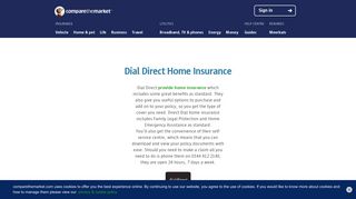 Dial Direct Home Insurance | comparethemarket.com