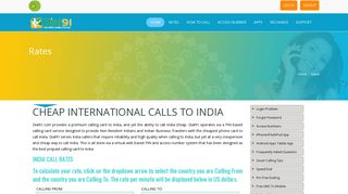 Dial91 offers Cheap International Calls to India