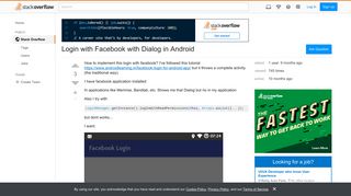 Login with Facebook with Dialog in Android - Stack Overflow